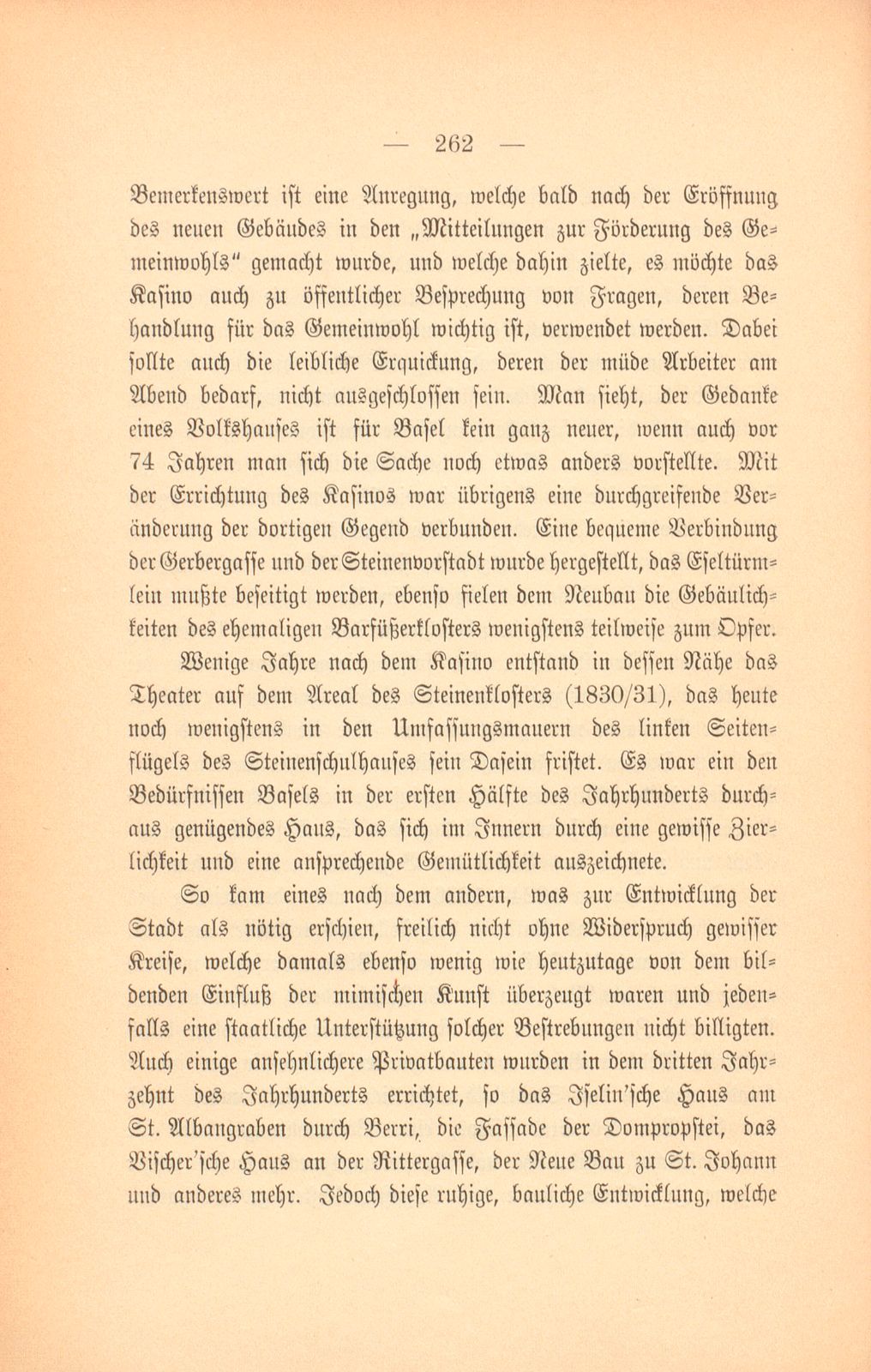 Basels bauliche Entwicklung im 19. Jahrhundert – Seite 4