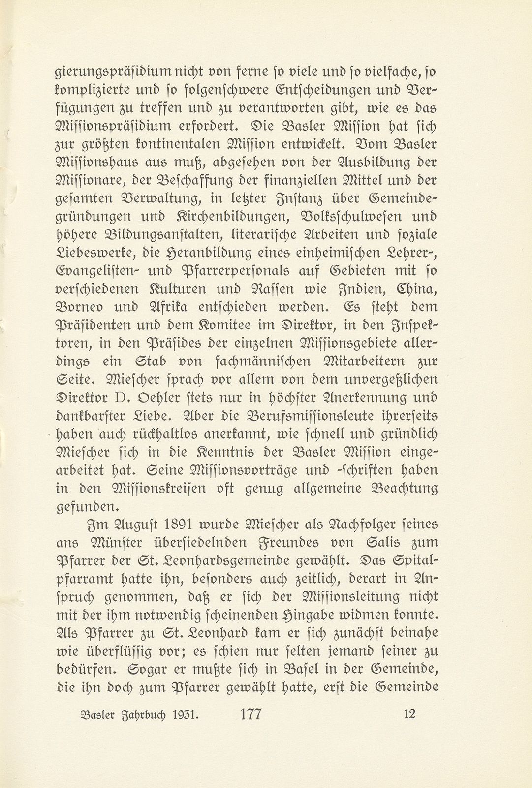 Pfarrer D. Ernst Miescher – Seite 13