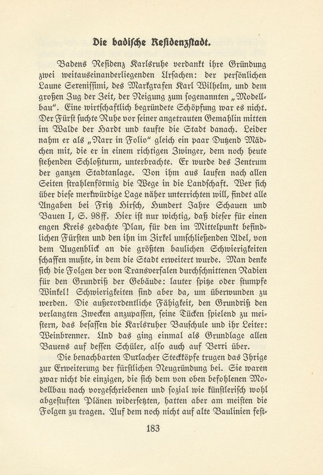 Melchior Berri. (Ein Beitrag zur Kultur des Spätklassizismus.) – Seite 7