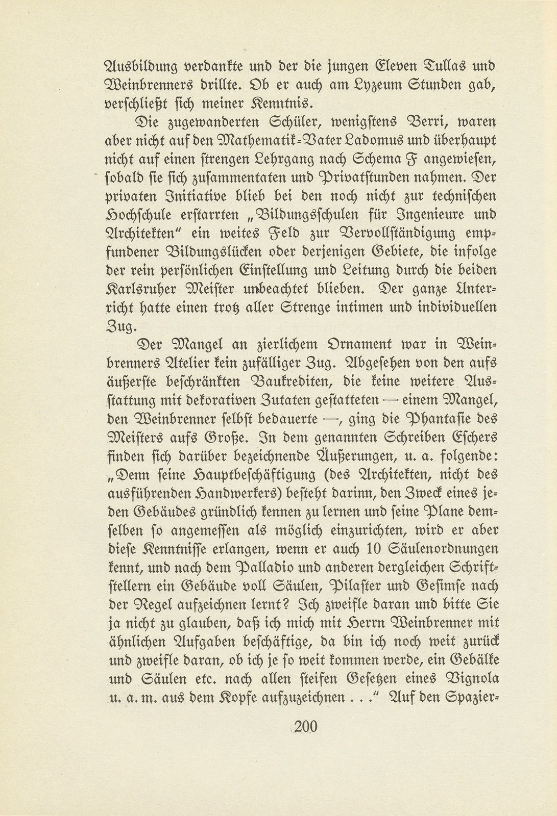 Melchior Berri. (Ein Beitrag zur Kultur des Spätklassizismus.) – Seite 24