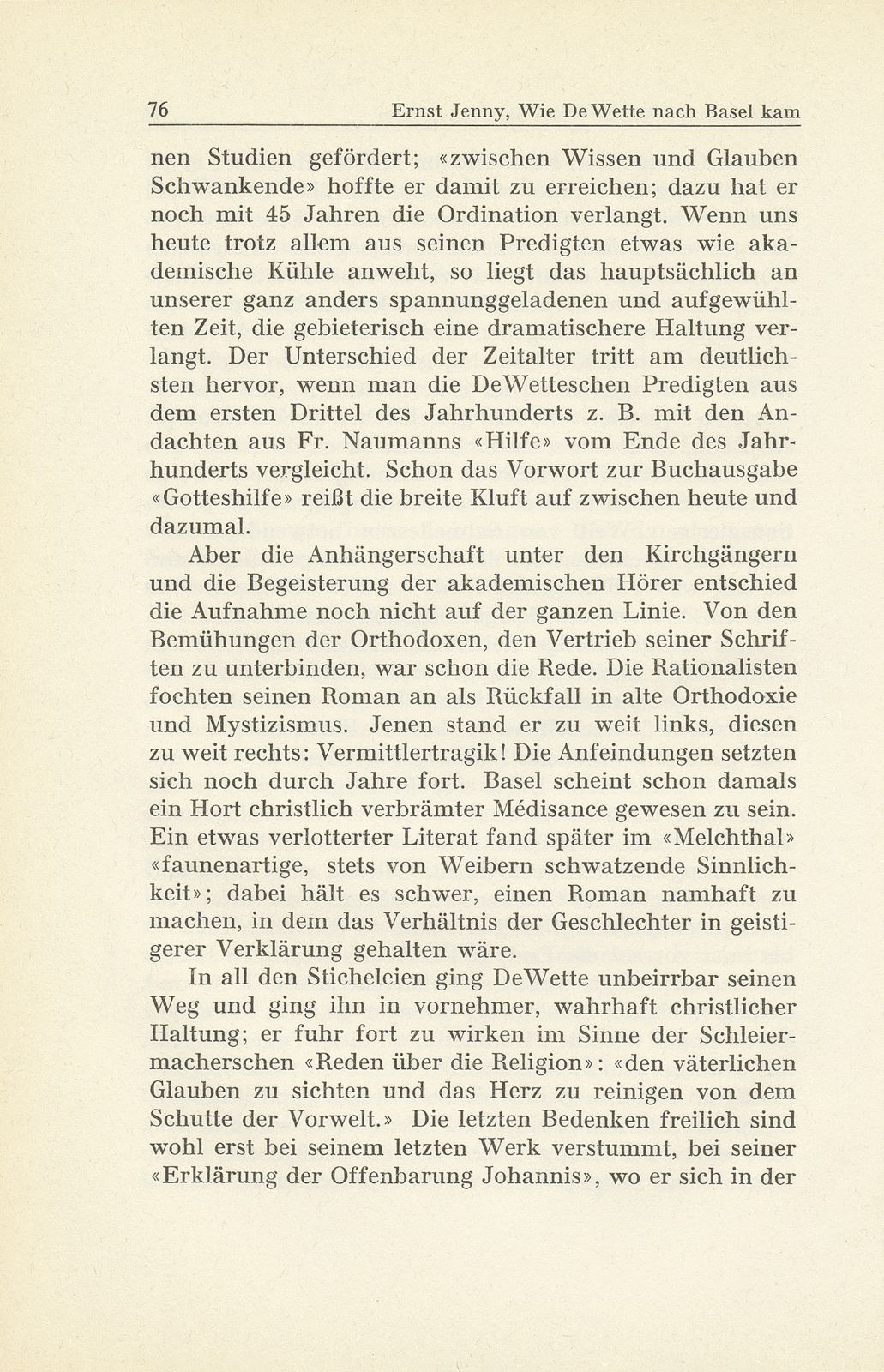 Wie De Wette nach Basel kam – Seite 26