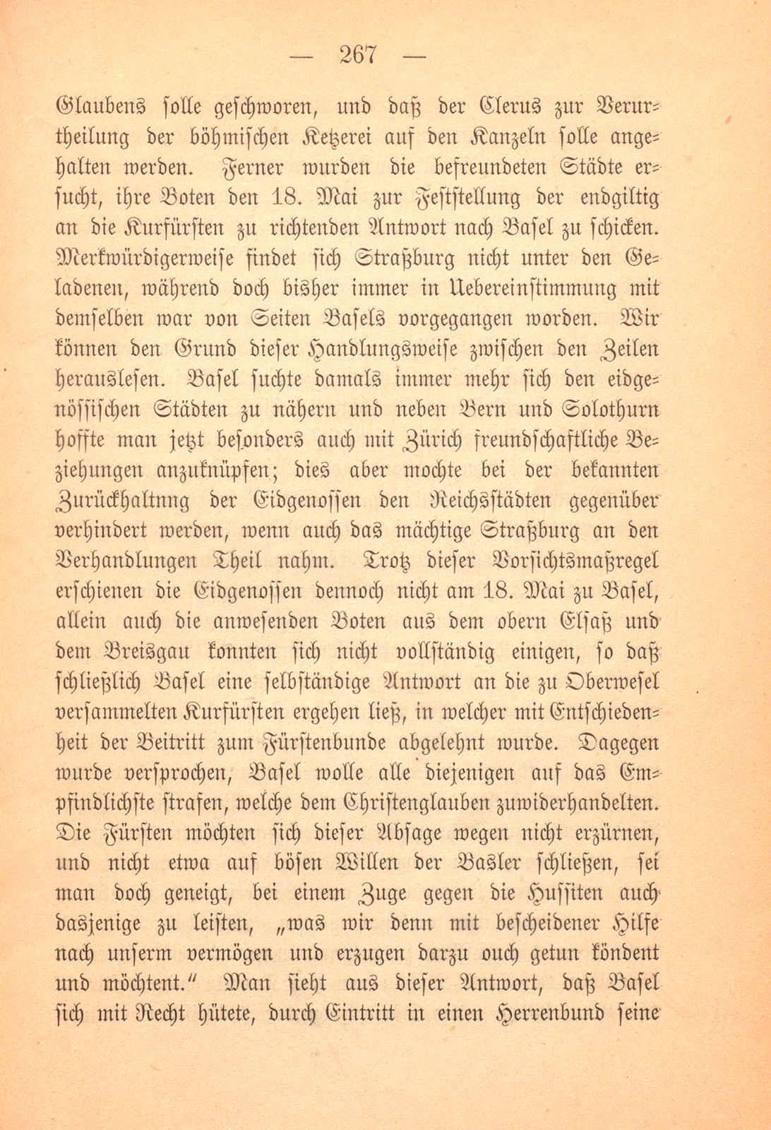 Der Antheil Basels an dem Hussitenkrieg von 1421 – Seite 8