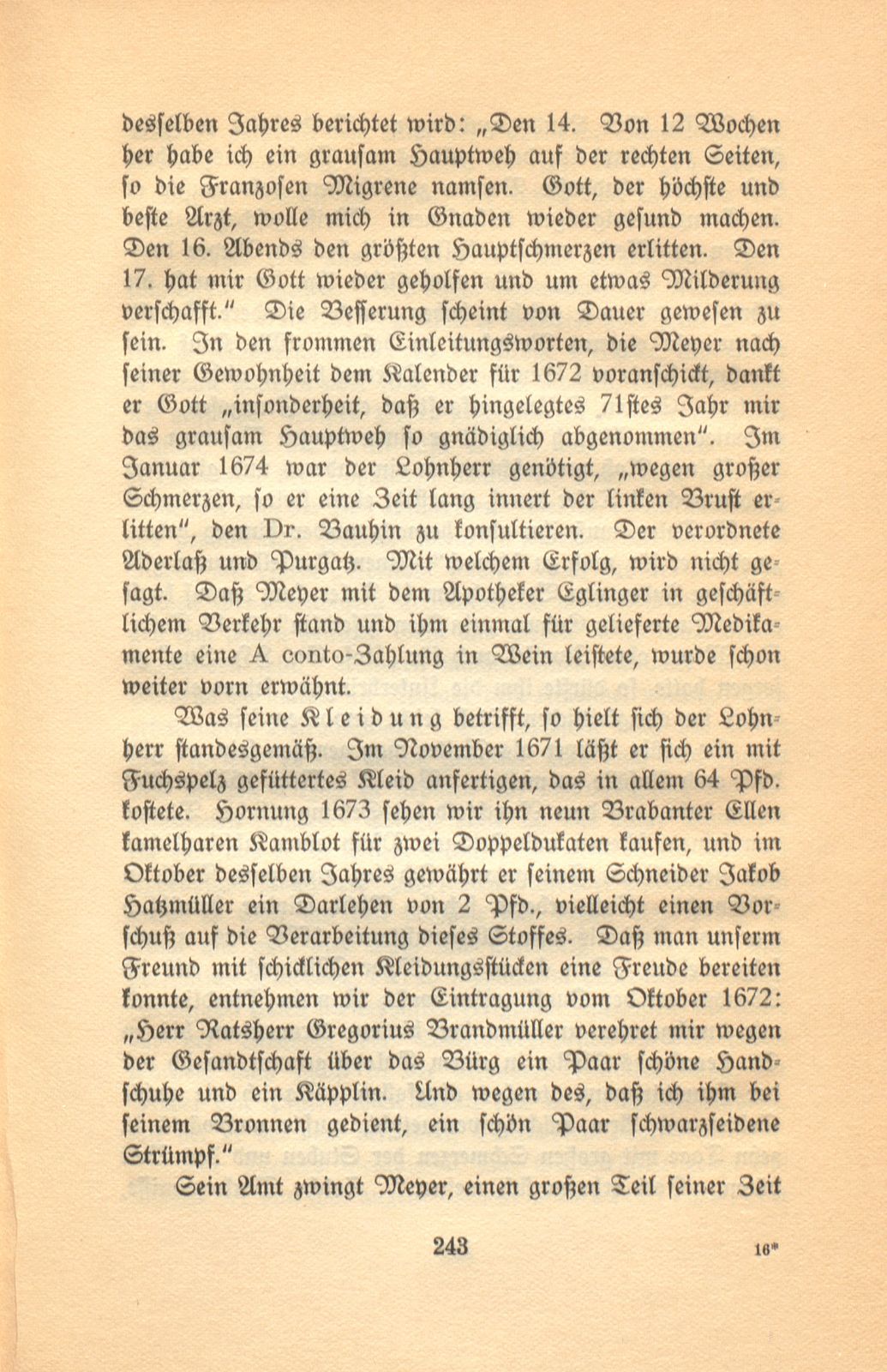 Aus den Aufzeichnungen des Lohnherrn Jakob Meyer 1670-1674 – Seite 31