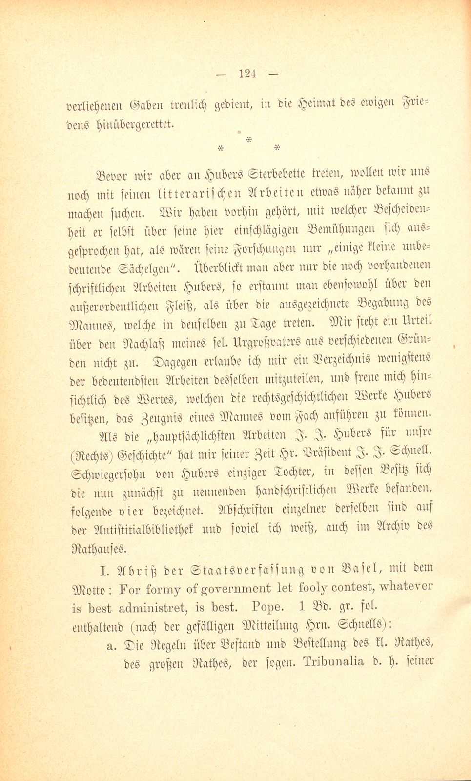 M. Johann Jakob Huber, weil. Pfarrer und Dekan in Sissach und seine Sammlungen zur Geschichte der Stadt und Landschaft Basel – Seite 50