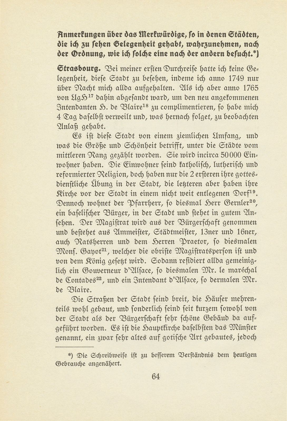 Johannes Ryhiner's Anmerkungen über das Merkwürdige, so in denen Städten, die ich zu sehen Gelegenheit gehabt, wahrzunehmen, nach der Ordnung, wie ich solche eine nach der anderen besucht – Seite 11