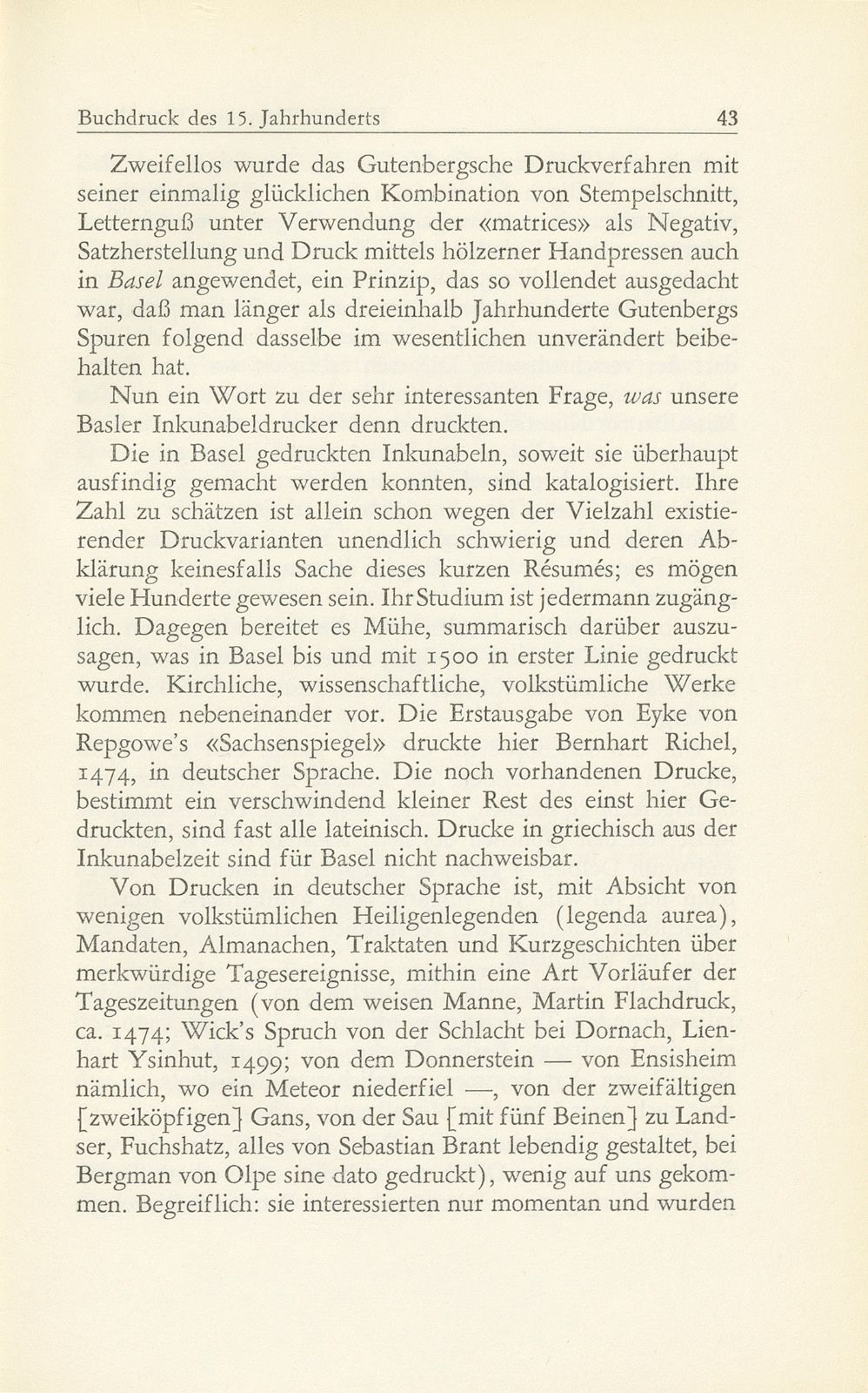 Vom Basler Buchdruck des 15. Jahrhunderts – Seite 14