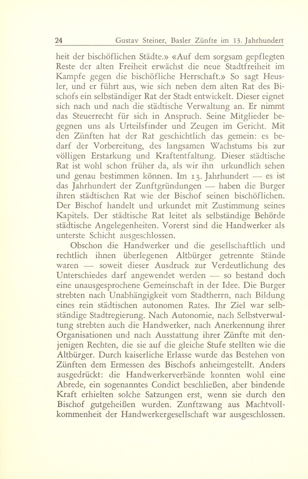 Entstehung und Charakter der Basler Zünfte im 13. Jahrhundert – Seite 8