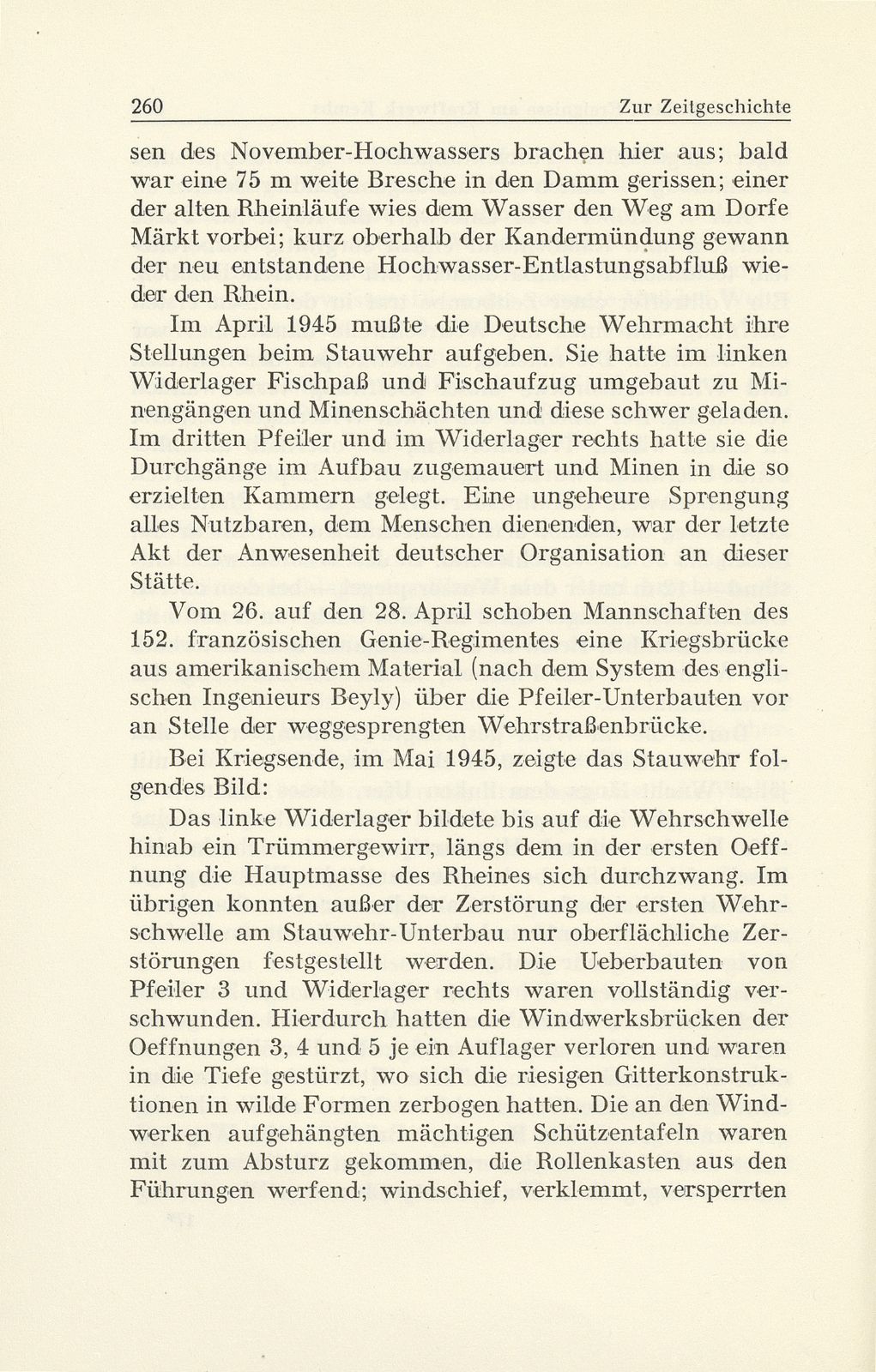 Zur Zeitgeschichte. Die Beeinflussung des Basler Hafens durch die Kriegsereignisse am Kraftwerk Kembs – Seite 4