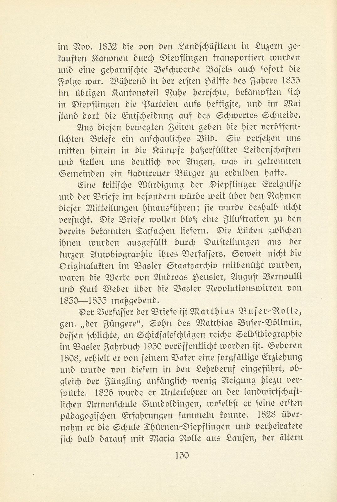 Briefe aus den Dreissigerwirren [M. Buser-Rolle] – Seite 2