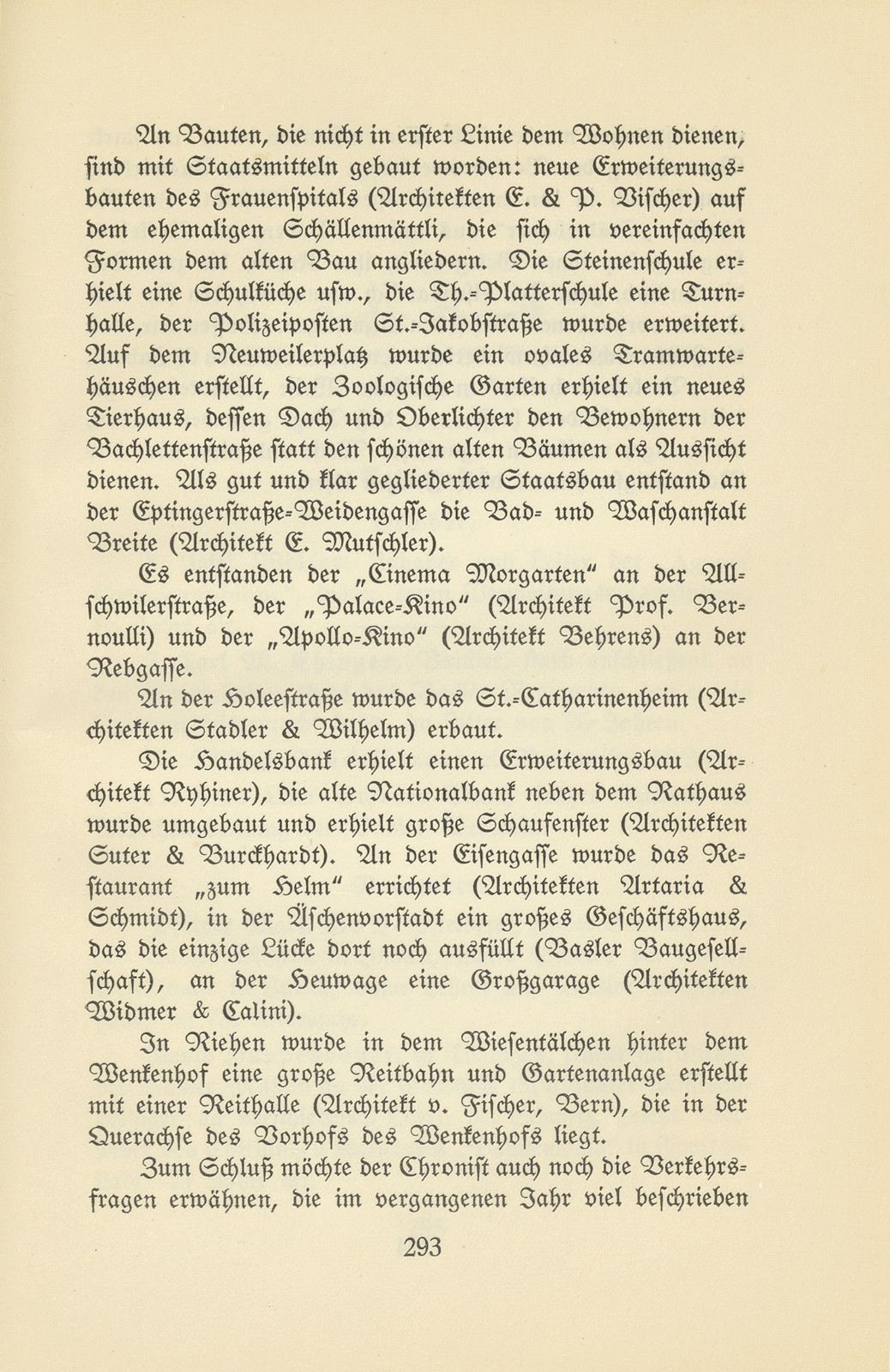 Das künstlerische Leben in Basel vom 1. Oktober 1926 bis 30. September 1927 – Seite 7