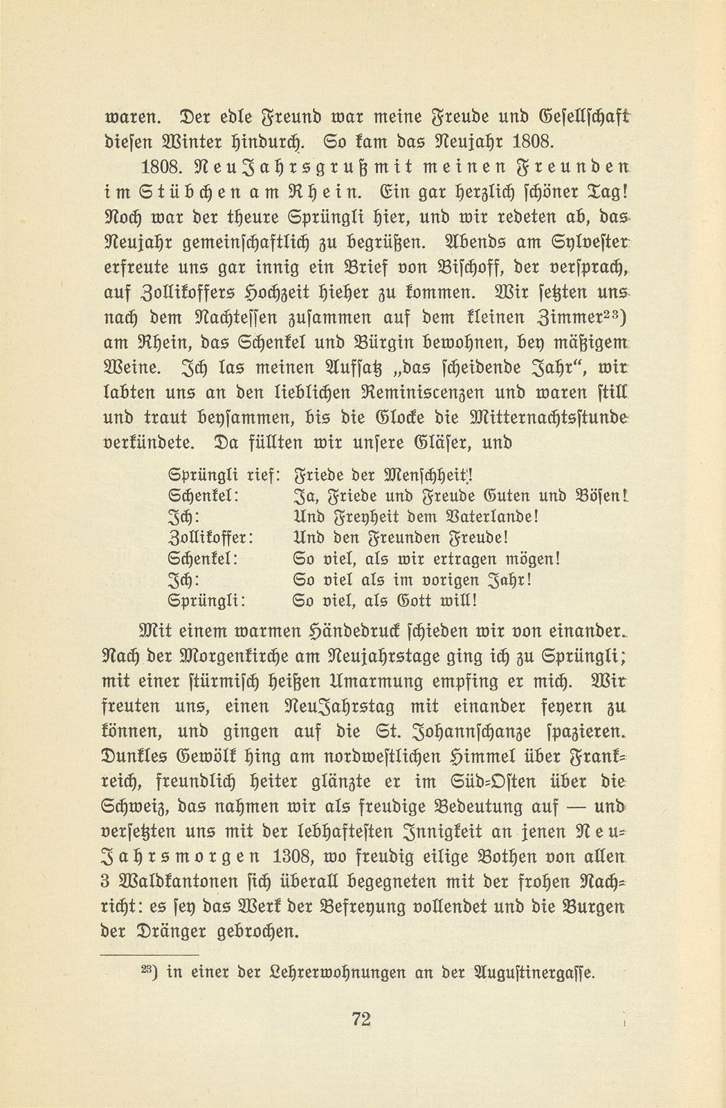 Aus den Aufzeichnungen von Pfarrer Daniel Kraus 1786-1846 – Seite 19