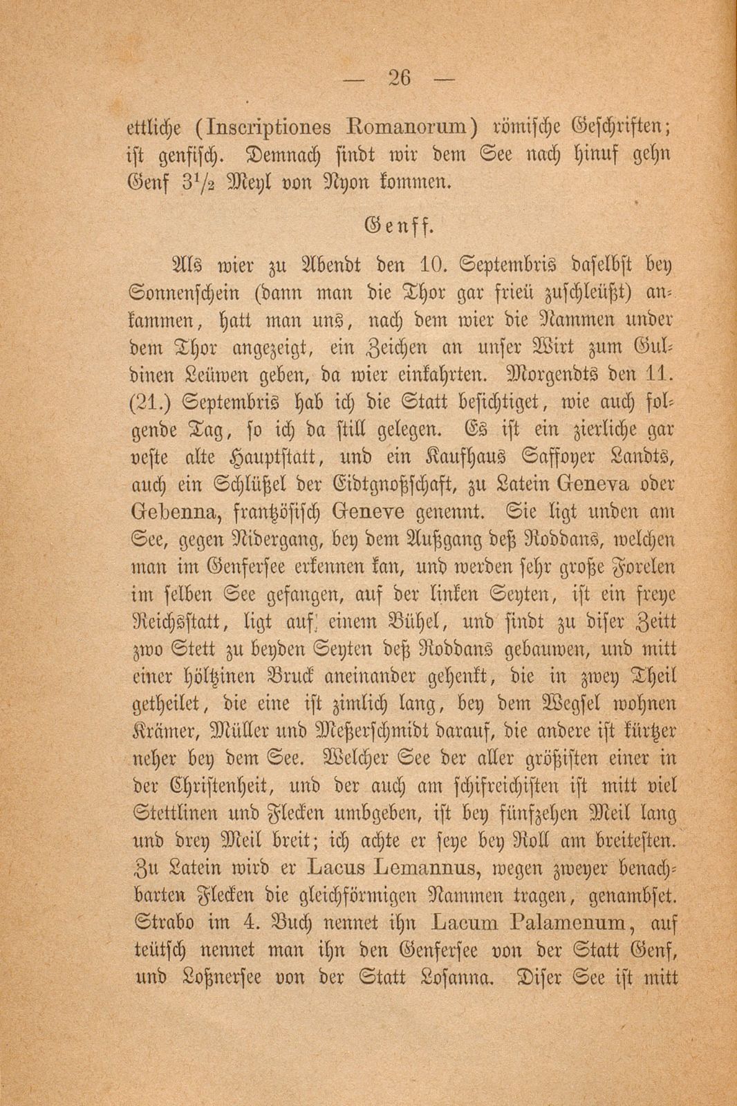 Beschreibung Thomä Platters Reyssen, die er von Basell auss in Franckreich gethan hatt anno 1595 – Seite 14