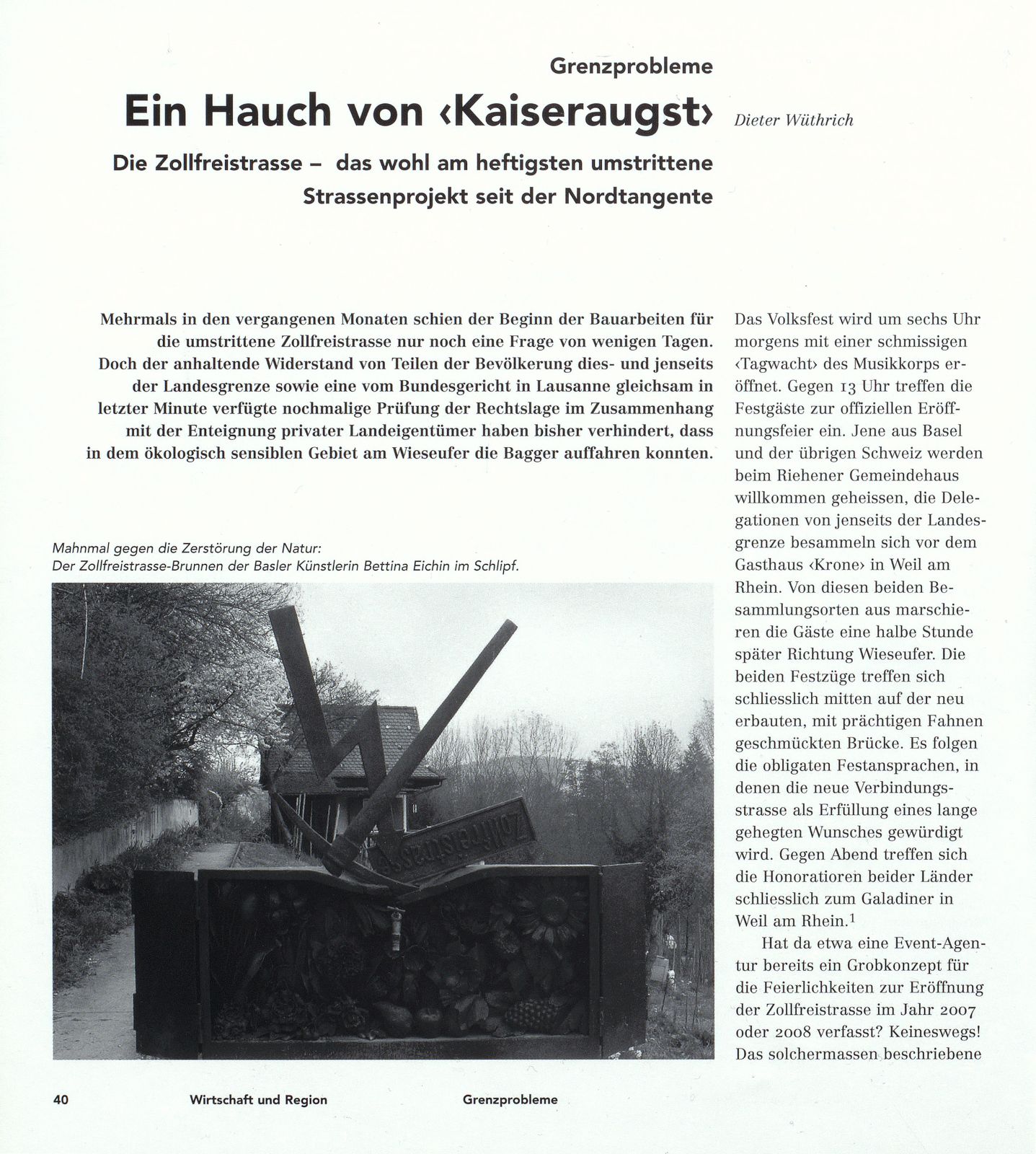 Ein Hauch von ‹Kaiseraugst› – Seite 1