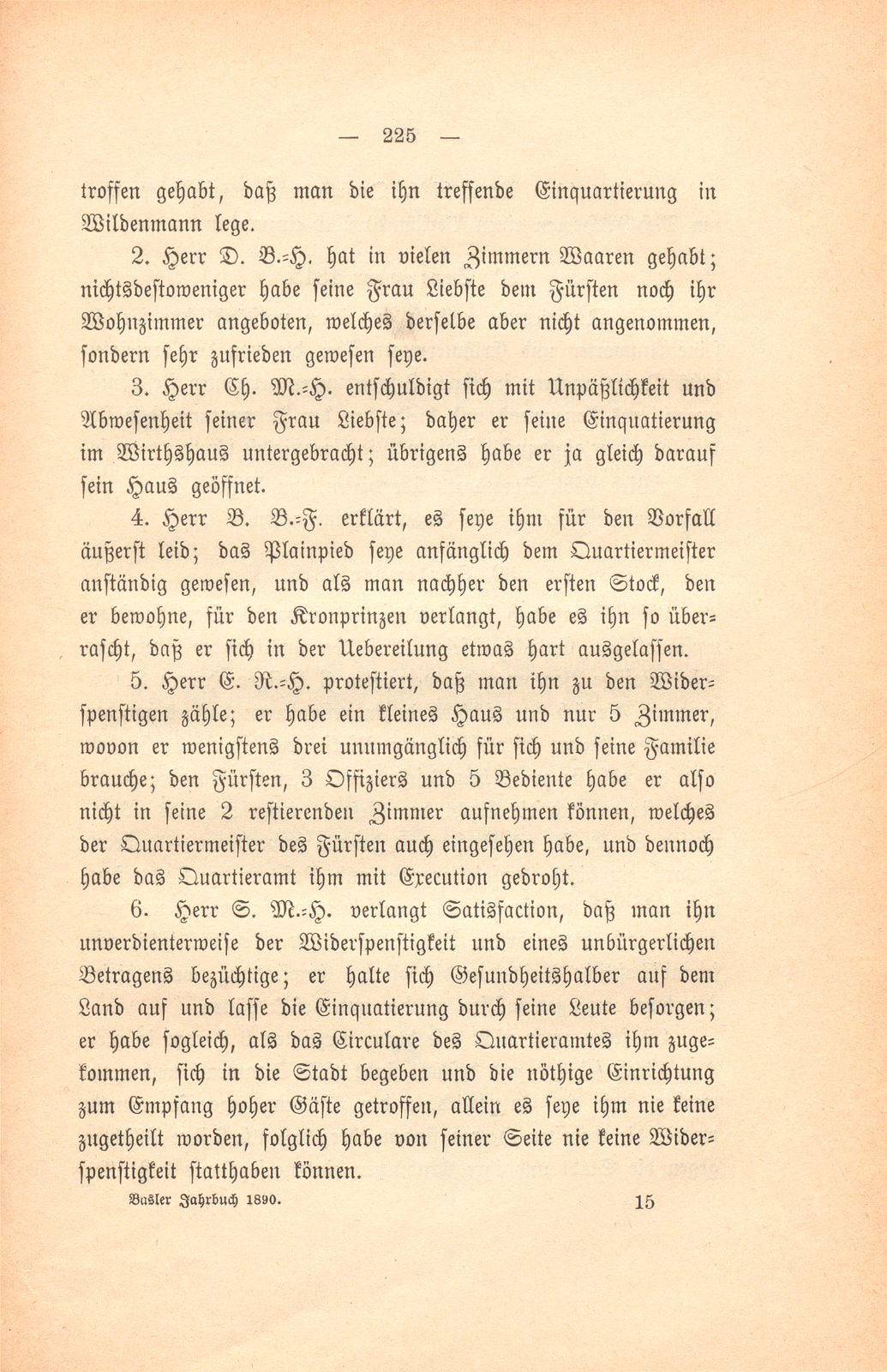 Miscellen: II. Widerspänstige Quartiergeber 1815 – Seite 3