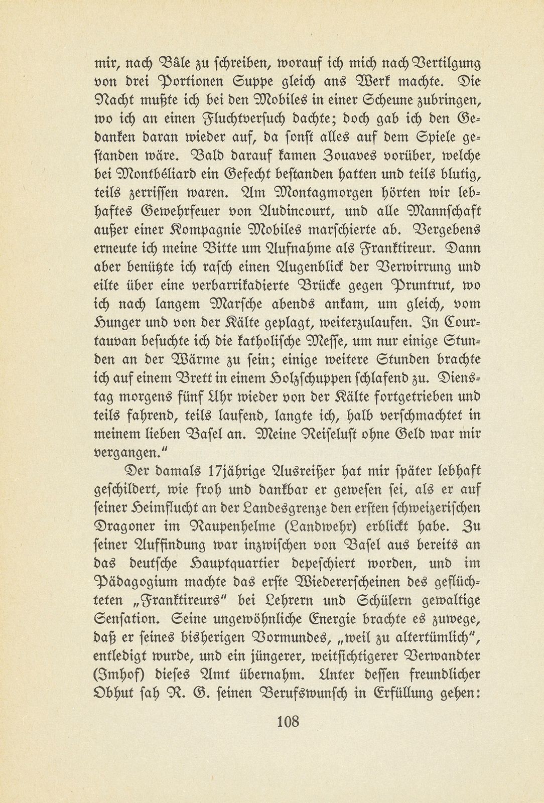 Jugenderinnerungen aus der Kriegszeit 1870/1871 – Seite 16