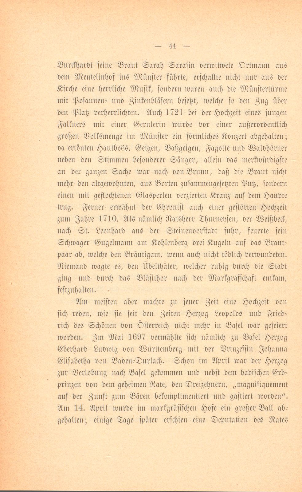 Mitteilungen aus einer Basler Chronik des beginnenden XVIII. Jahrhunderts [Sam. v. Brunn] – Seite 24