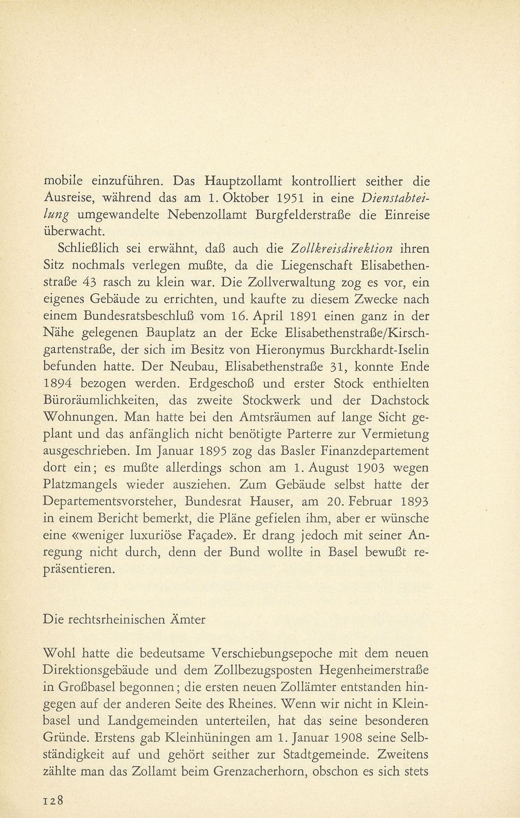 Die eidgenössischen Zollstätten im Kanton Basel-Stadt – Seite 14