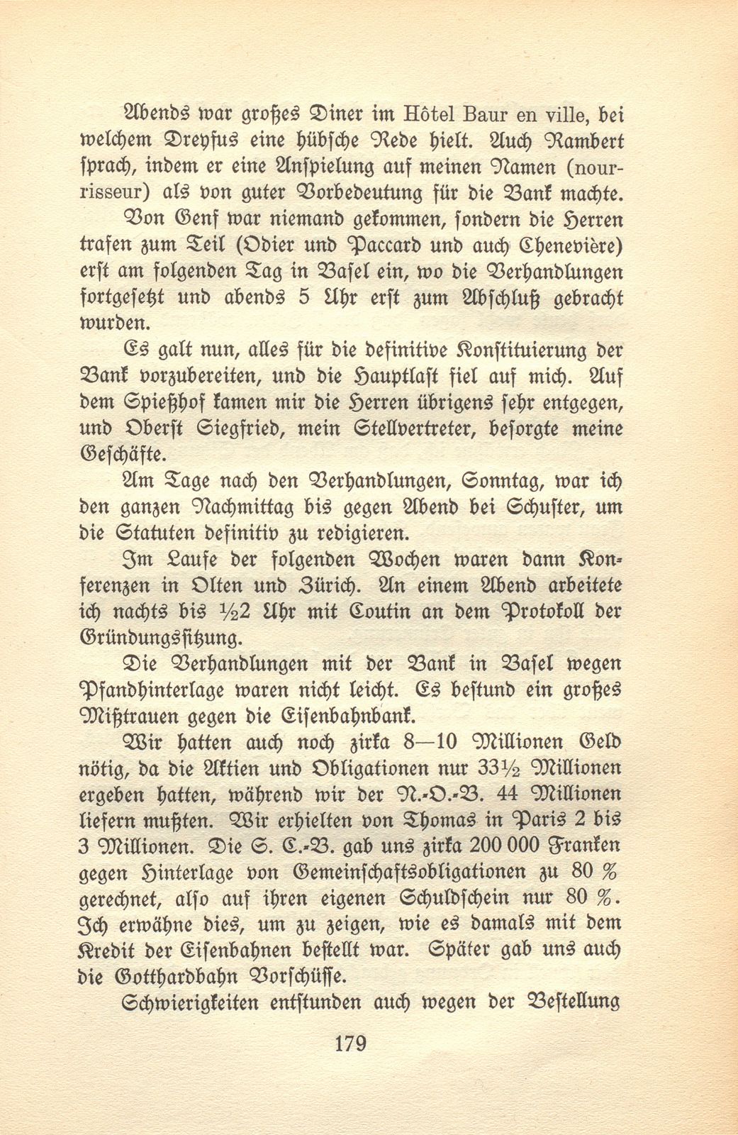 Von den Schweizer Bahnen und Banken in der kritischen Zeit der 1870er und der 1880er Jahre – Seite 35