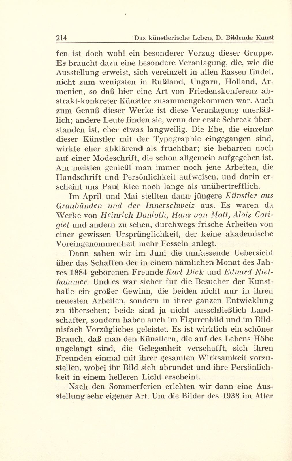 Das künstlerische Leben in Basel vom 1. Oktober 1943 bis 30. September 1944 – Seite 5