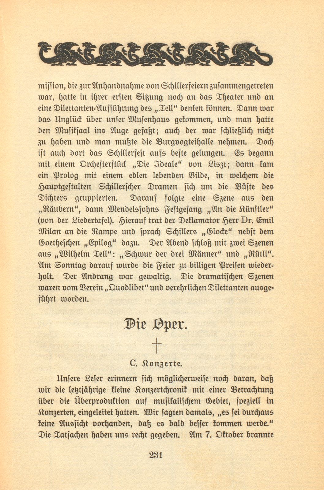 Das künstlerische Leben in Basel vom 1. November 1904 bis 31. Oktober 1905 – Seite 1