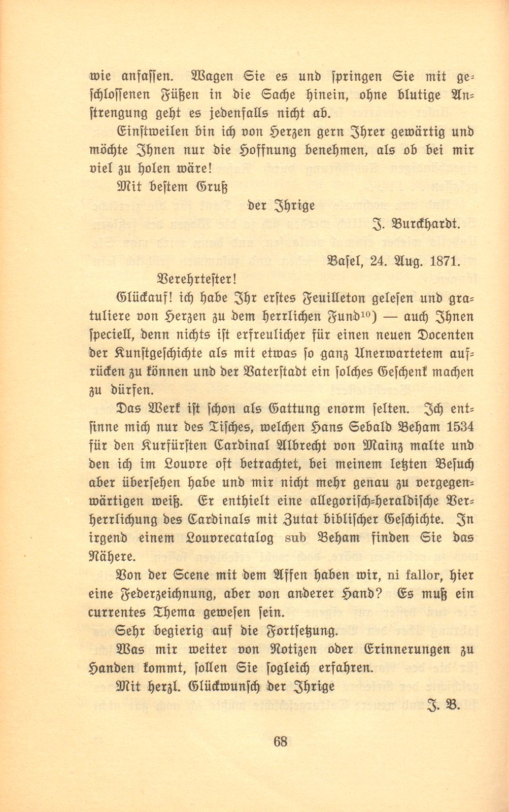 Briefe Jakob Burckhardts an Salomon Vögelin – Seite 26