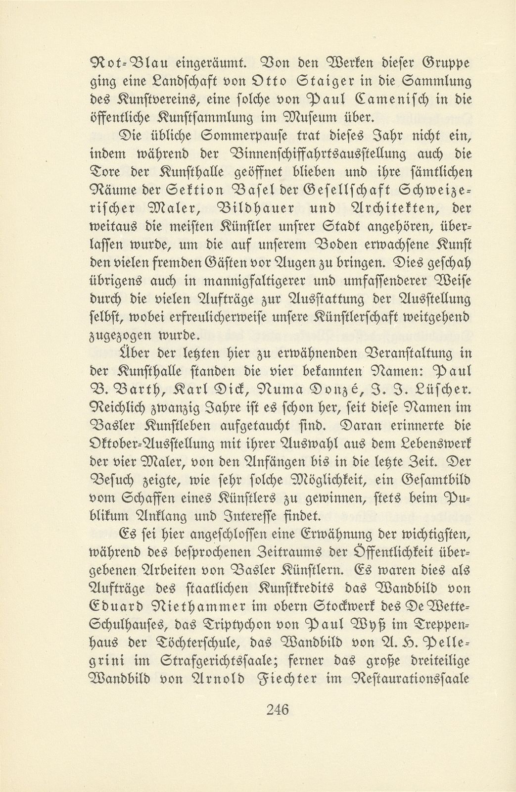 Das künstlerische Leben in Basel vom 1. Oktober 1925 bis 30. September 1926 – Seite 4