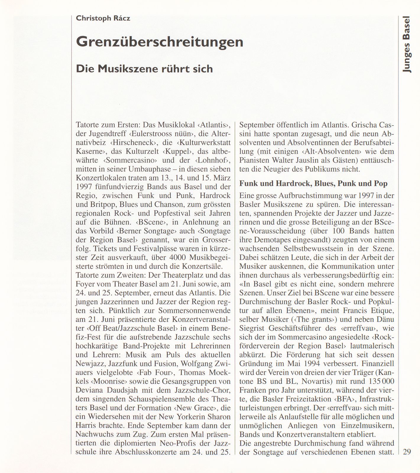 Grenzüberschreitungen – Seite 1