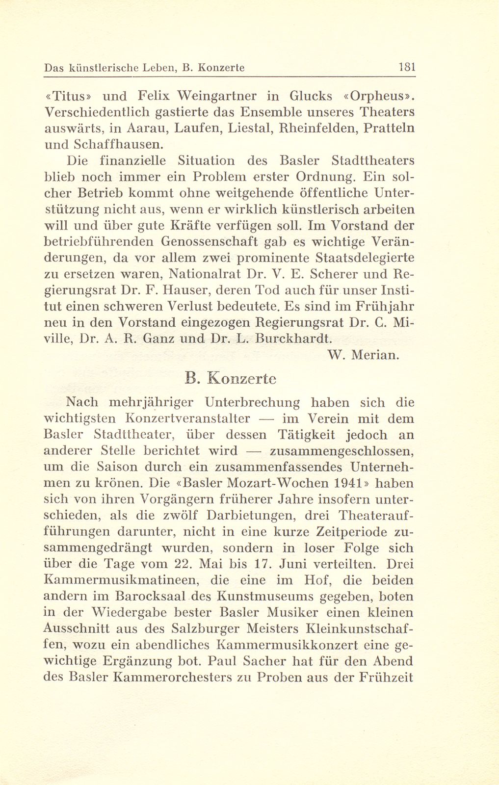 Das künstlerische Leben in Basel vom 1. Oktober 1940 bis 30. September 1941 – Seite 4