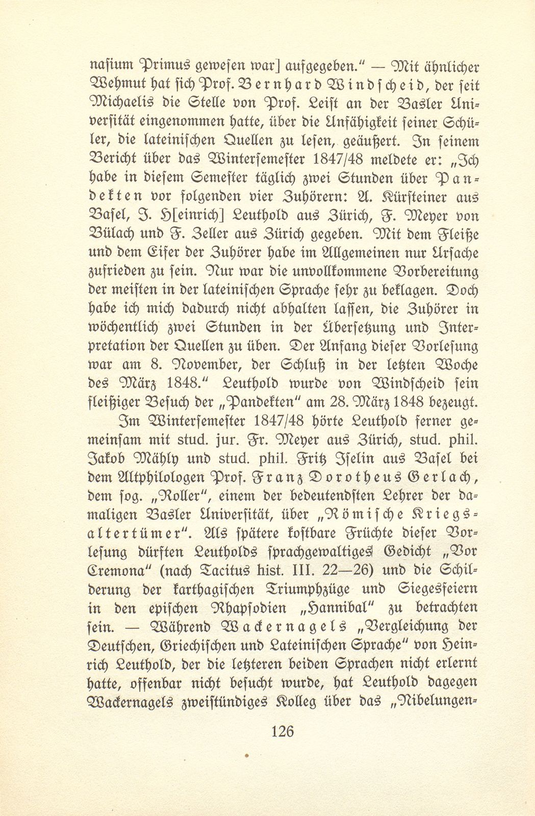 Der Dichter Heinrich Leuthold als Student an der Universität Basel – Seite 14