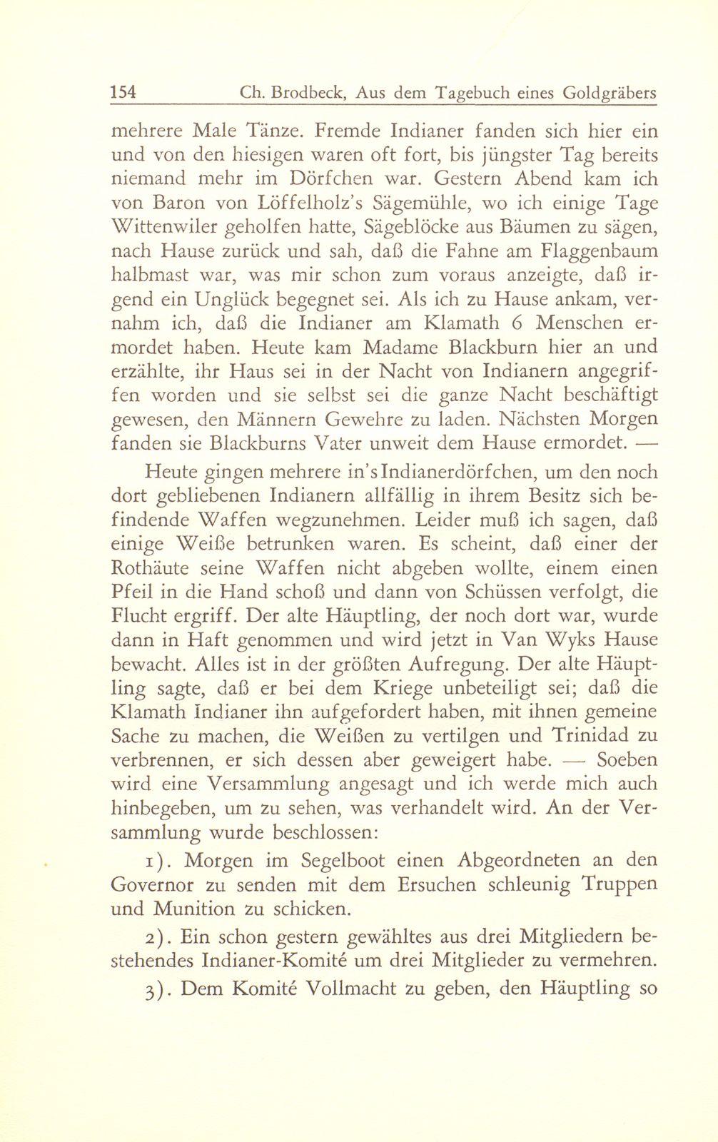 Aus dem Tagebuch eines Goldgräbers in Kalifornien [J. Chr. Brodbeck] – Seite 33