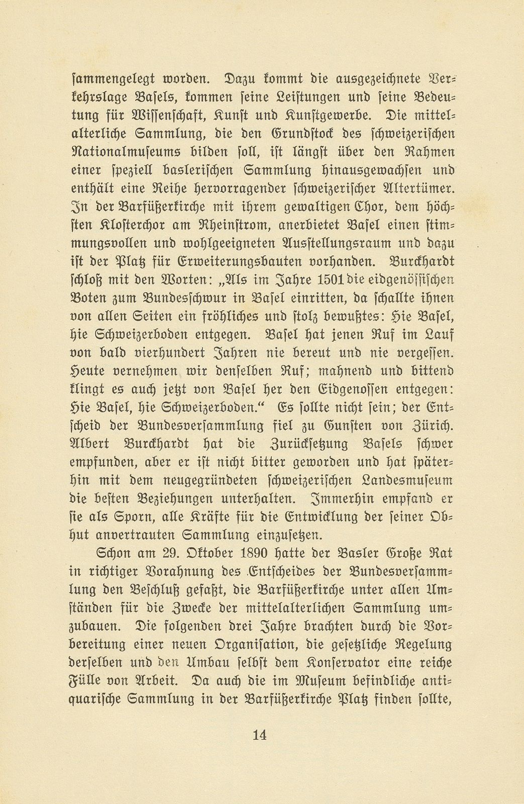 Albert Burckhardt-Finsler 18. November 1854 – 2. August 1911 – Seite 14