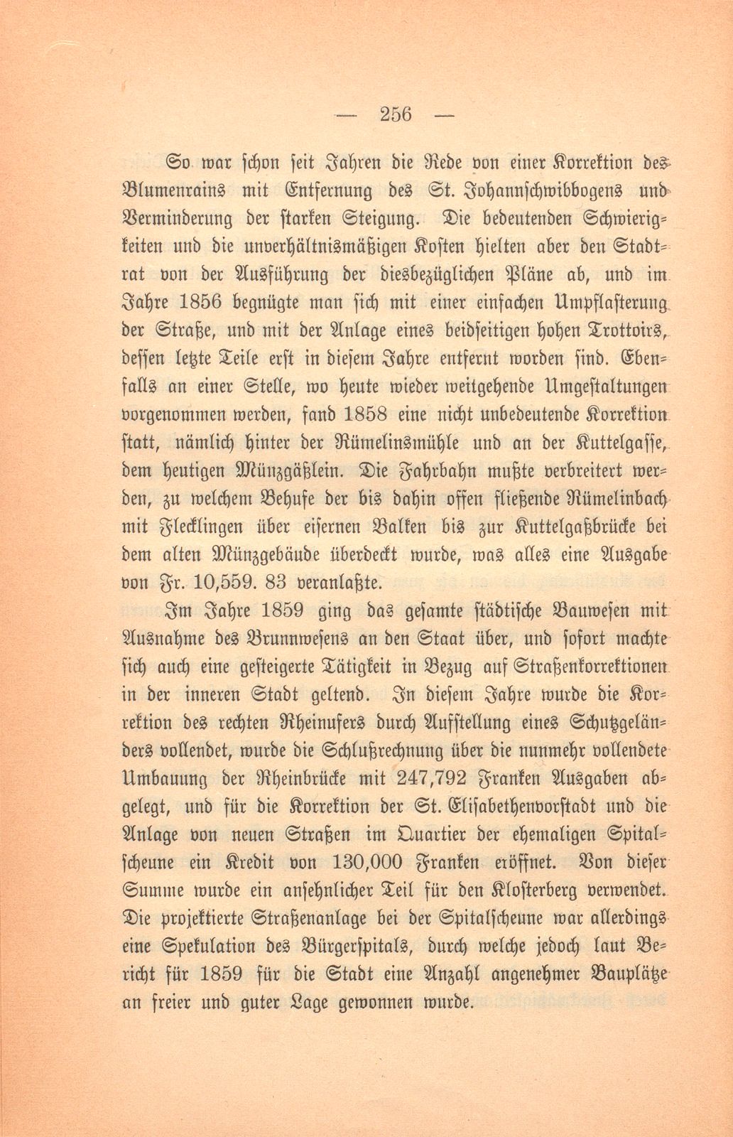 Basels bauliche Entwicklung im 19. Jahrhundert – Seite 50