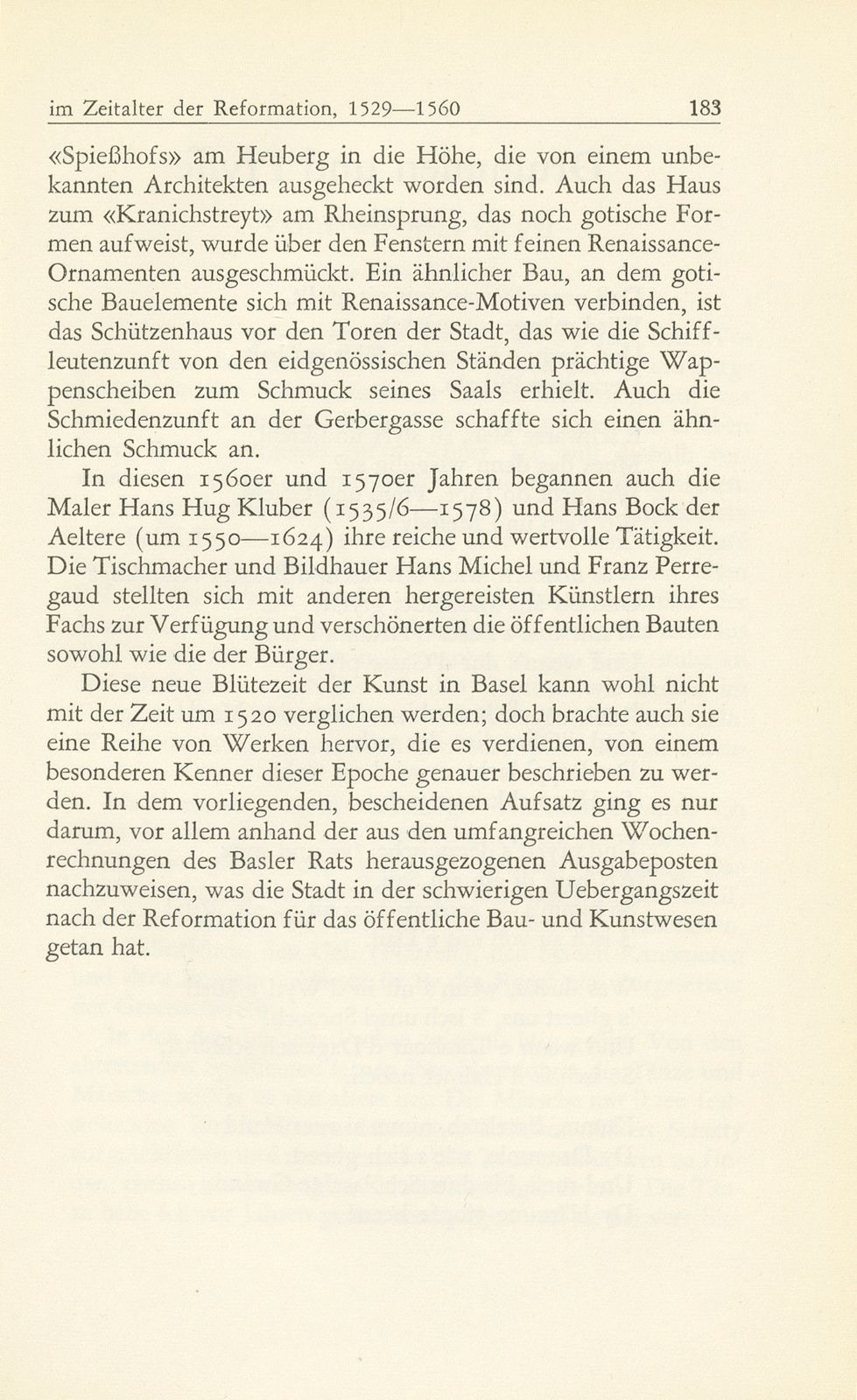 Bau- und Kunstpflege der Stadt Basel im Zeitalter der Reformation, 1529-1560 – Seite 51