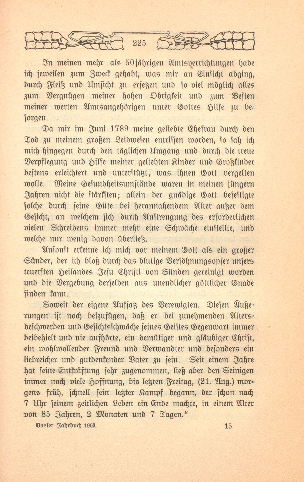 Beschreibung einer Badereise, die der Schultheiss von Liestal, Joh. David Hebdenstreit, anno 1775 mit seiner Frau nach Leuk gethan. (War damals 53 Jahre alt.) – Seite 12