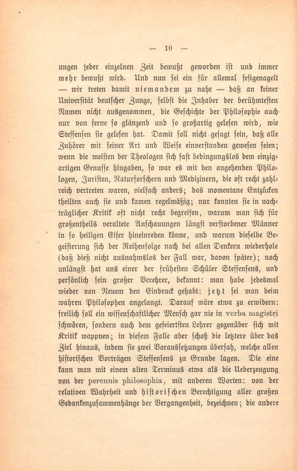 Erinnerungen an Karl Steffensen, Professor der Philosophie – Seite 10