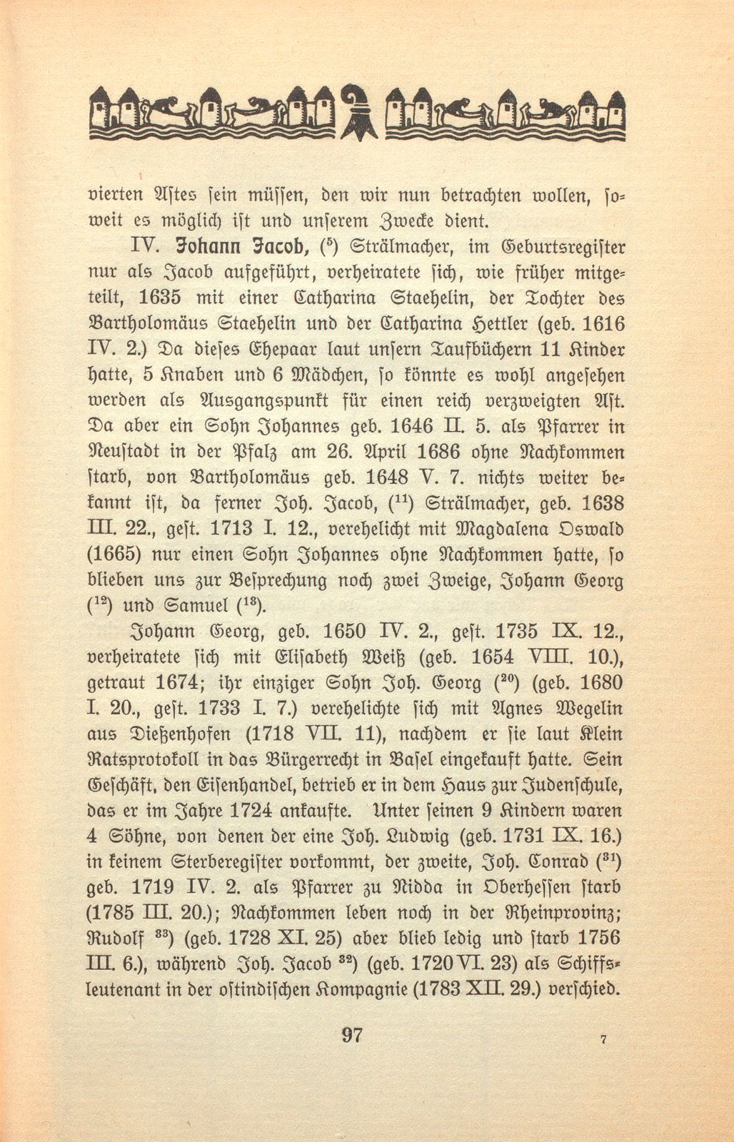 Zur Genealogie der Familie Euler in Basel – Seite 33