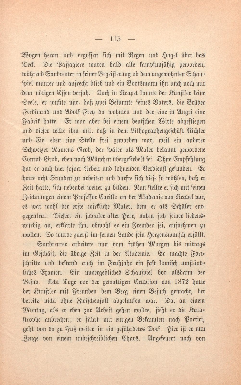 Hans Sandreuter. Rede gehalten bei der Eröffnung der Sandreuter-Ausstellung im März 1902 von Heinrich Alfred Schmid – Seite 8