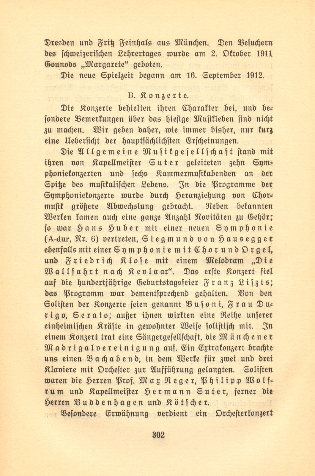 Das künstlerische Leben in Basel vom 1. November 1911 bis 31. Oktober 1912 – Seite 1