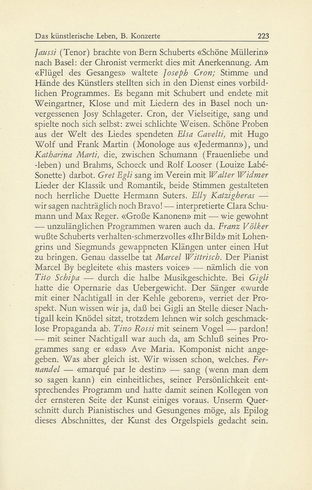 Das künstlerische Leben in Basel vom 1. Oktober 1948 bis 30. September 1949 – Seite 13