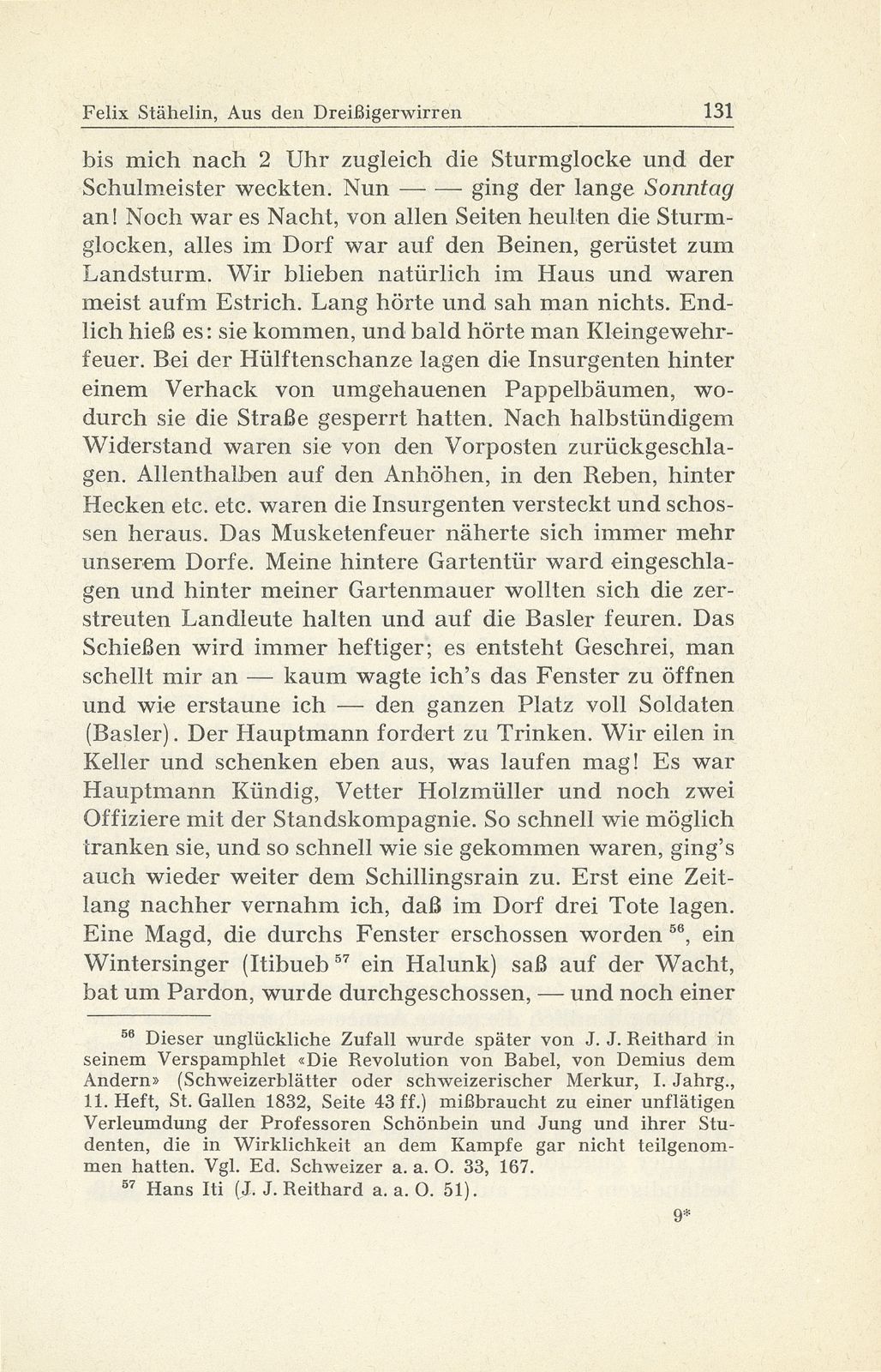 Erlebnisse und Bekenntnisse aus der Zeit der Dreissigerwirren [Gebrüder Stähelin] – Seite 29