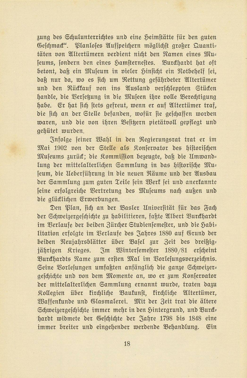 Albert Burckhardt-Finsler 18. November 1854 – 2. August 1911 – Seite 18