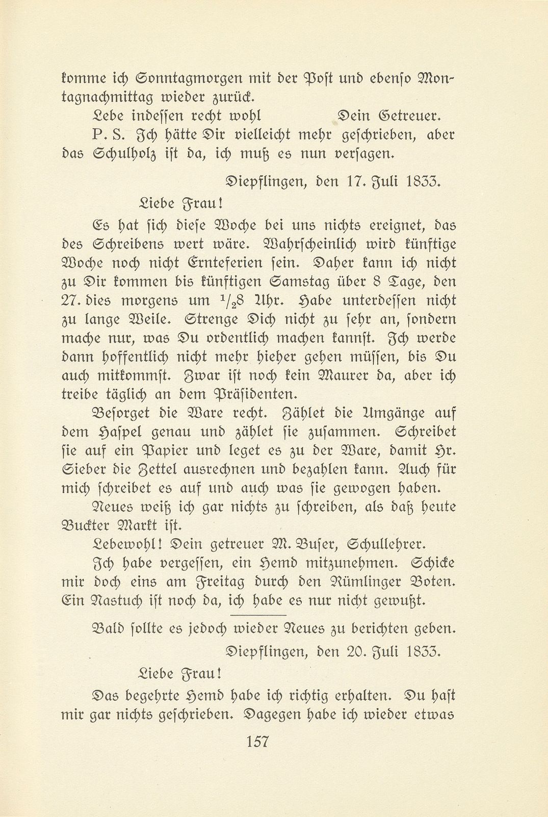 Briefe aus den Dreissigerwirren [M. Buser-Rolle] – Seite 29