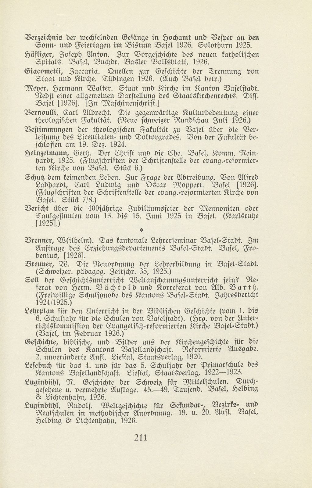 Basler Bibliographie 1926 – Seite 5