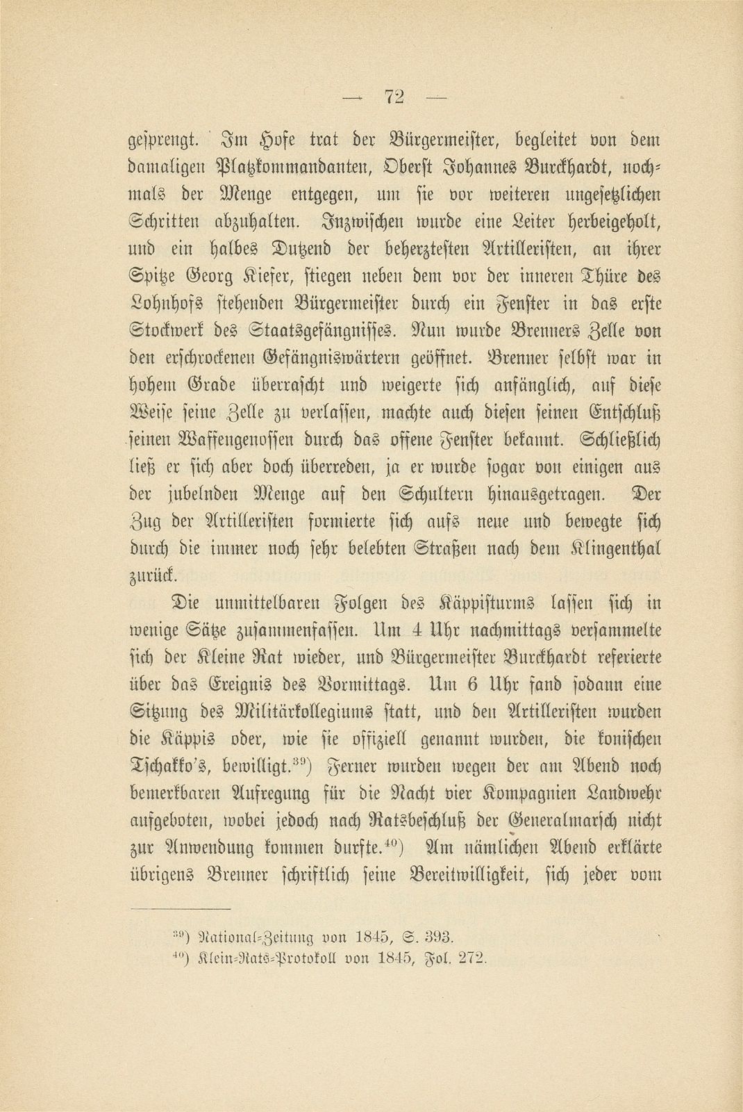 Basel zur Zeit der Freischarenzüge und des Sonderbunds – Seite 28