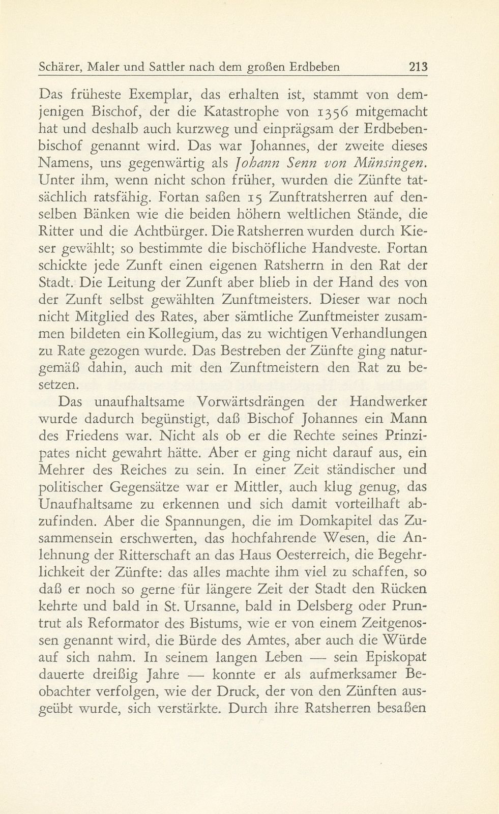 Zur Erneuerung des Zunftbriefes der Schärer, Maler und Sattler nach dem grossen Erdbeben – Seite 14