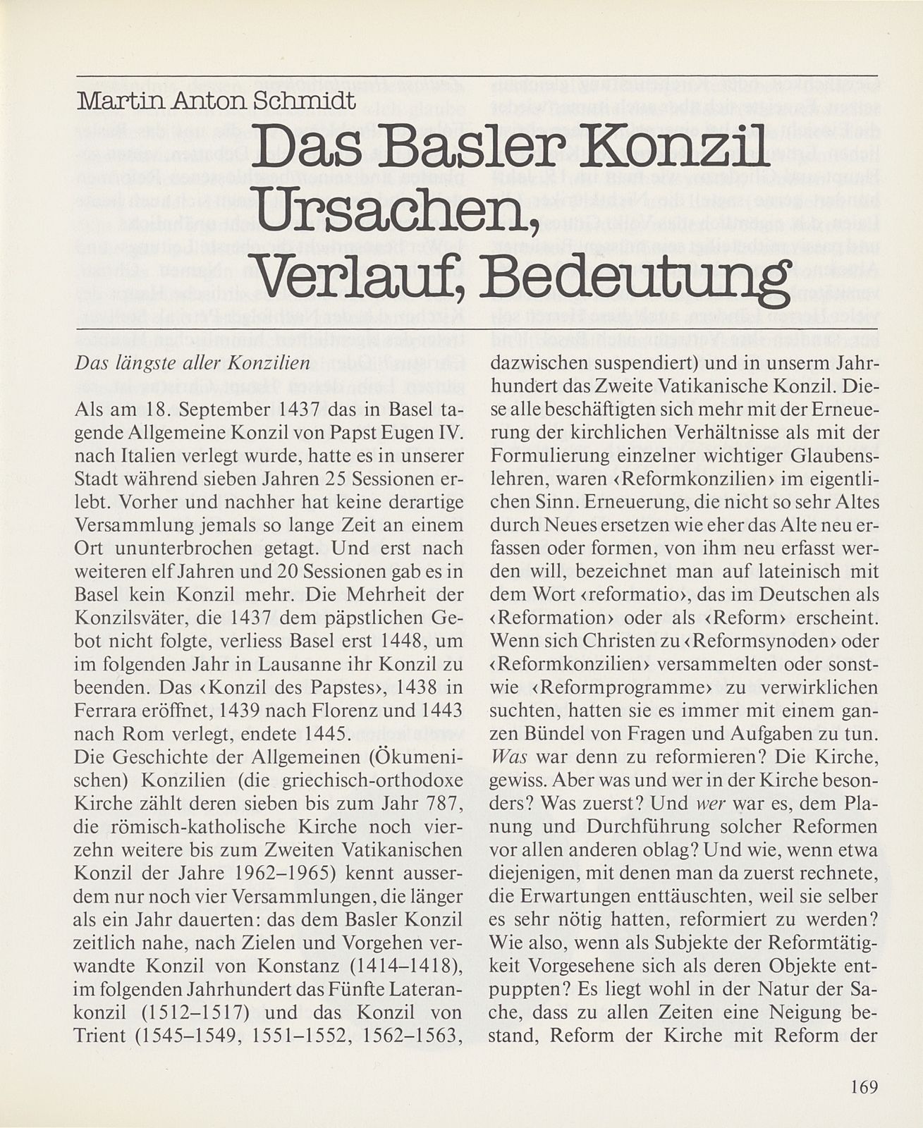 Das Basler Konzil – Seite 1