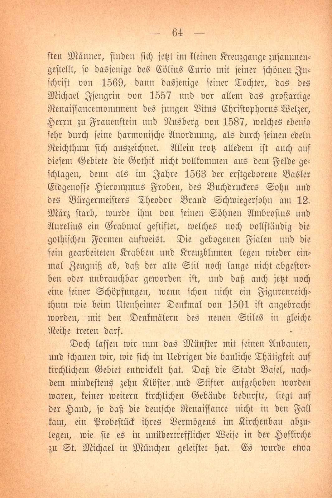 Baugeschichte Basels im XVI. Jahrhundert – Seite 13