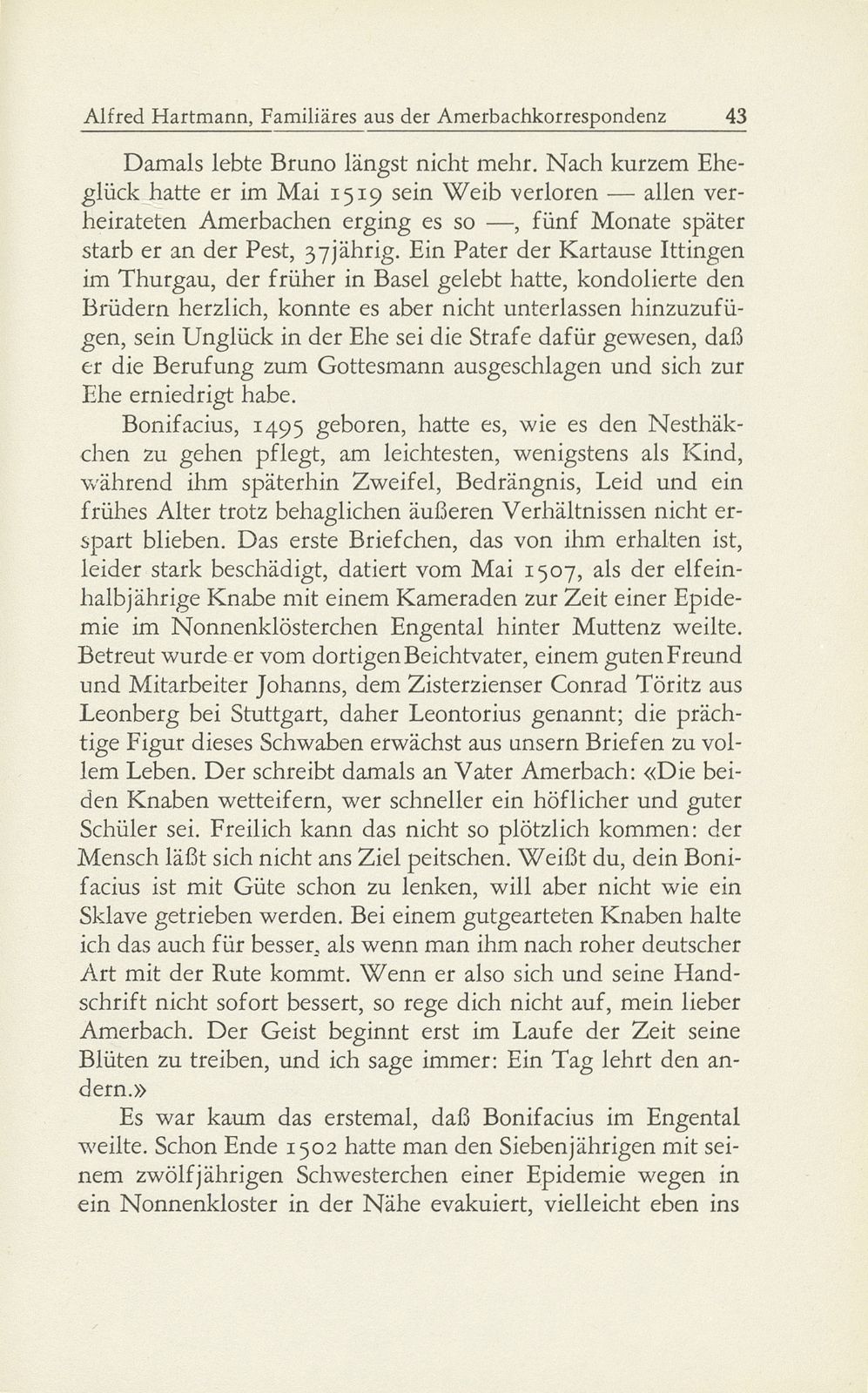 Familiäres aus der Amerbachkorrespondenz – Seite 9