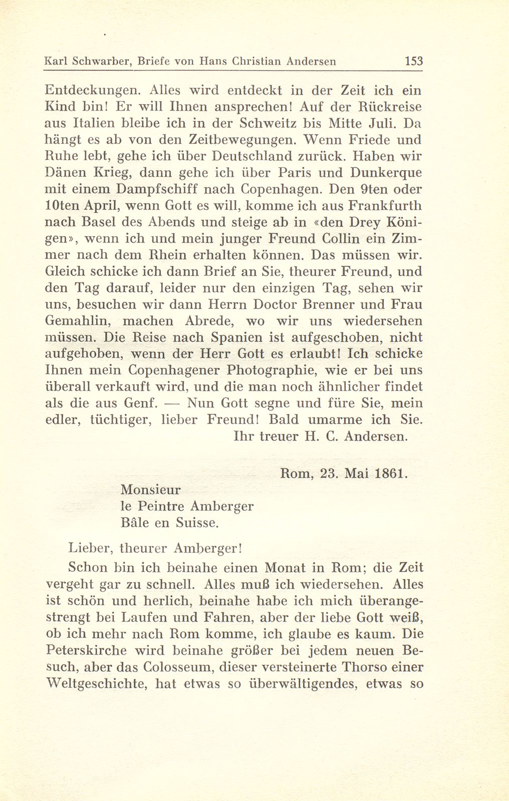 Briefe des Märchendichters Hans Christian Andersen an den Basler Kunstmaler Gustav Adolf Amberger – Seite 14