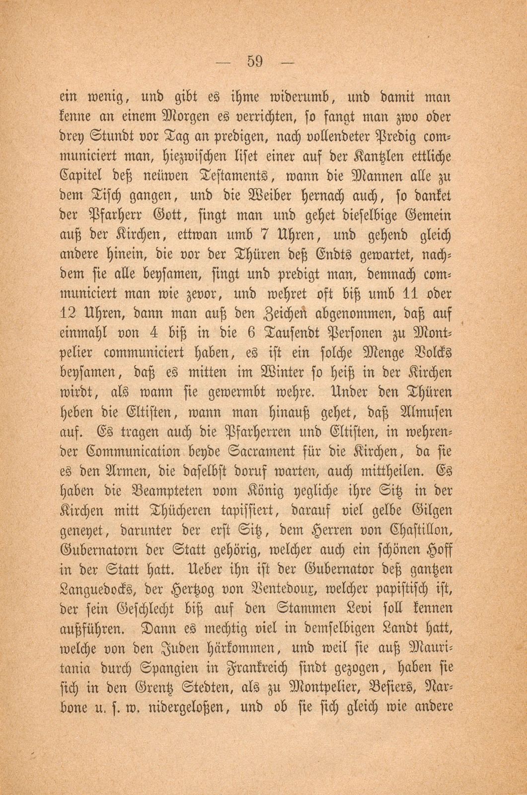 Beschreibung Thomä Platters Reyssen, die er von Basell auss in Franckreich gethan hatt anno 1595 – Seite 47